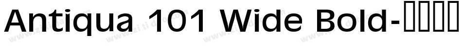 Antiqua 101 Wide Bold字体转换